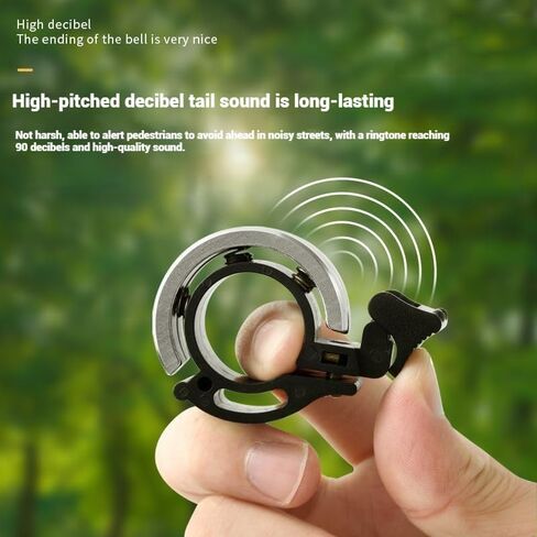 Bicycle Bell Super Loud Mountain Bike Universal Adult Bicycle Invisible Horn Riding Equipment Accessories Invisible Horn Folding in Saudi Arabia