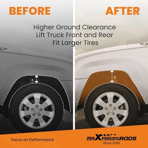 maXpeedingrods 3.5" Front & 2.5" Rear Leveling Kit for Ford Expedition 2003-2018, for Lincoln Navigator 2WD/4WD, SUV Lift Strut Spacers, Gray in Saudi Arabia