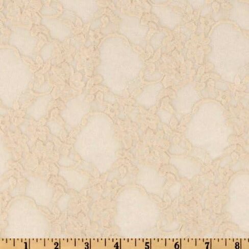 Giselle Stretch Floral Lace Black, Fabric by the Yard in Saudi Arabia