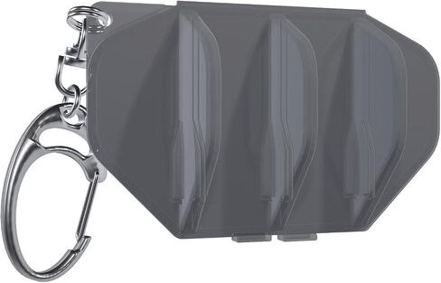 Dart Flight Case: Hard Shell Case for Dart Flights - Holds One Set of Flights - Clear Black in Saudi Arabia