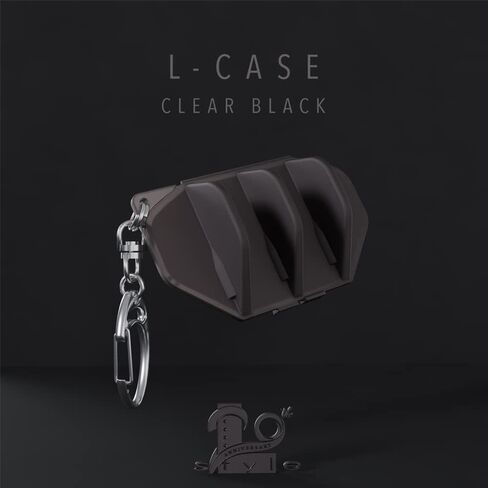 Dart Flight Case: Hard Shell Case for Dart Flights - Holds One Set of Flights - Clear Black in Saudi Arabia