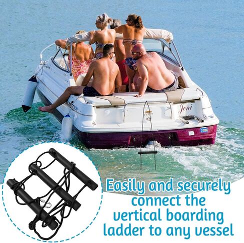 3 Step Boat Rope Ladder Portable Assist Boat Boarding Outdoor Climbing Rope Ladder for Inflatable Boat Sailboat Motorboat Canoeing Kayak Supplies in Saudi Arabia