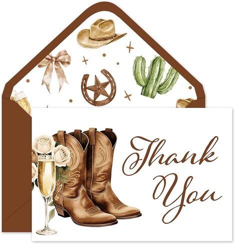 Whaline 24 Pack Storybook Thank You Cards A New Chapter Note Card with Envelopes Stickers Green Book Theme Greeting Blank Card for Birthday Baby Shower in Saudi Arabia