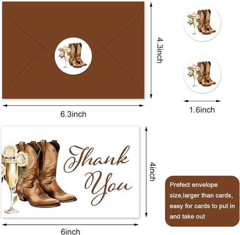 Whaline 24 Pack Storybook Thank You Cards A New Chapter Note Card with Envelopes Stickers Green Book Theme Greeting Blank Card for Birthday Baby Shower in Saudi Arabia