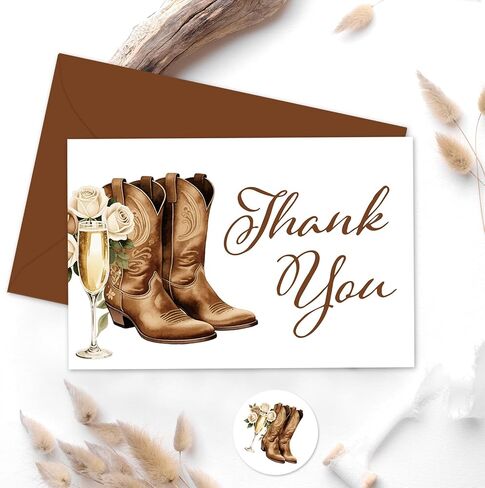 Whaline 24 Pack Storybook Thank You Cards A New Chapter Note Card with Envelopes Stickers Green Book Theme Greeting Blank Card for Birthday Baby Shower in Saudi Arabia