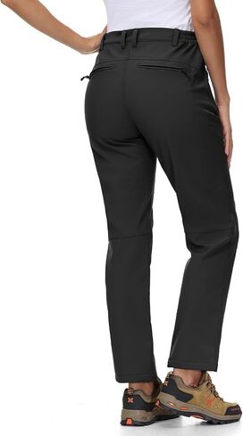 TBMPOY Women's Ski Snow Pants Waterproof Windproof Fleece Lined Warm Hiking Insulated Softshell Cargo Pant 4 Pockets in Saudi Arabia