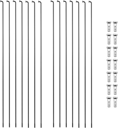 14PCS Bicycle Spokes, Stainless Steel Spokes 264mm/10.3 Inch Mountain Bike Road Bike 14G Spoke with 14mm Nipples in Saudi Arabia