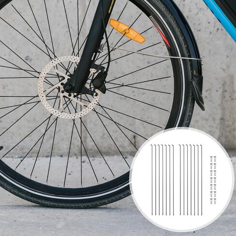 14PCS Bicycle Spokes, Stainless Steel Spokes 264mm/10.3 Inch Mountain Bike Road Bike 14G Spoke with 14mm Nipples in Saudi Arabia