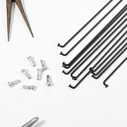 14PCS Bicycle Spokes, Stainless Steel Spokes 264mm/10.3 Inch Mountain Bike Road Bike 14G Spoke with 14mm Nipples in Saudi Arabia