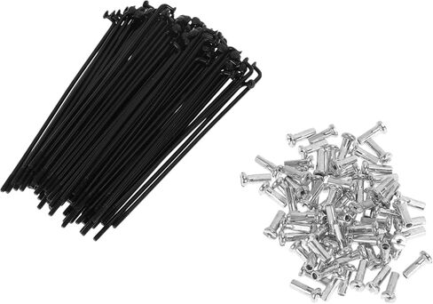 72Set 14G Bicycle Spoke Bike Wheel Spoke Carbon Steel Black in Saudi Arabia