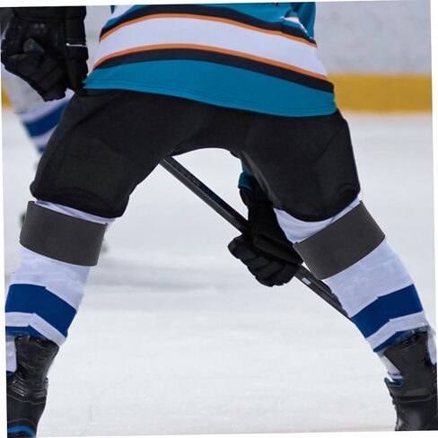 VICASKY 2pcs Elastic Shin Guard Straps for Hockey Design for Adults Youth for Ice Hockey Skating in Saudi Arabia