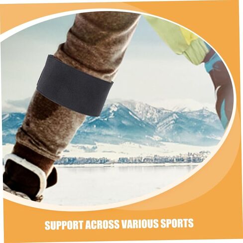 2Pcs Adjustable Elastic Shin Guard Straps for Ice Hockey Field Hockey and Skating Sports Safety Sleeves Protection and Versatile Use in Saudi Arabia