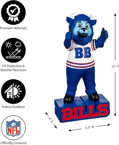 Team Sports America NFL Buffalo Bills Fun Colorful Mascot Statue 12 Inches Tall in Saudi Arabia