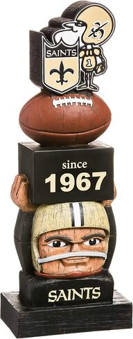 Team Sports America New Orleans Saints Vintage NFL Tiki Totem Statue in Saudi Arabia