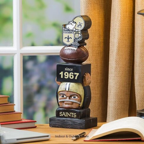 Team Sports America New Orleans Saints Vintage NFL Tiki Totem Statue in Saudi Arabia