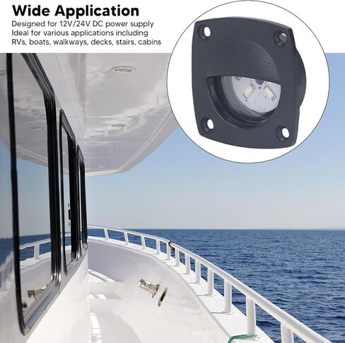 LED Aisle Light 10 to 24V Super Bright RV Interior Lighting IP66 LED Step Lamp for RV Ship Boat Deck Walkway (White Light) in Saudi Arabia