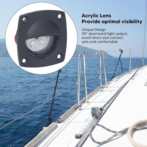LED Aisle Light 10 to 24V Super Bright RV Interior Lighting IP66 LED Step Lamp for RV Ship Boat Deck Walkway (White Light) in Saudi Arabia