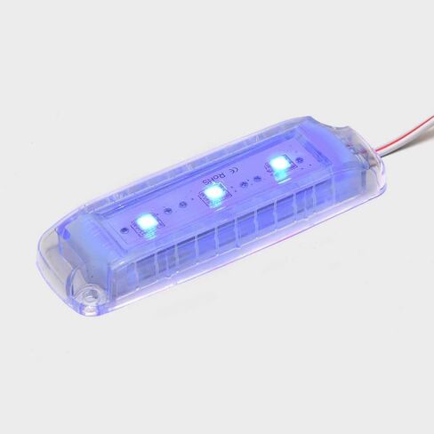 ضوء LED للقارب 4131027 | 12 فولت 4 1/4 × 1 3/8 × 1/2 بوصة أزرق in Saudi Arabia