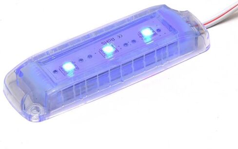 ضوء LED للقارب 4131027 | 12 فولت 4 1/4 × 1 3/8 × 1/2 بوصة أزرق in Saudi Arabia