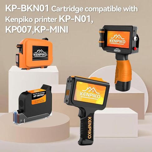 Handheld Inkjet Printer,2025 Newly KP-N01 Handheld Printer Gun 0.5 Inch Nozzle with 4.3’’ Fingertip-Instant Touchscreen,Portable Inkjet Printers with 42ml Quick-Drying Ink Cartridge for Logo in Kuwait