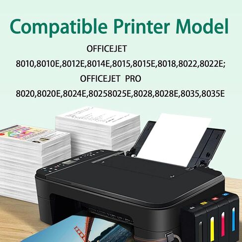 910XL حبر خراطيش استخدام للطابعات OfficeJet Pro 8010e 8015e 8020e 8024e 8025e 8028e 8035e 3jb41an 1 pack (Black) in Kuwait