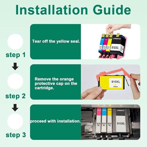 910XL حبر خراطيش استخدام للطابعات OfficeJet Pro 8010e 8015e 8020e 8024e 8025e 8028e 8035e 3jb41an 1 pack (Black) in Kuwait