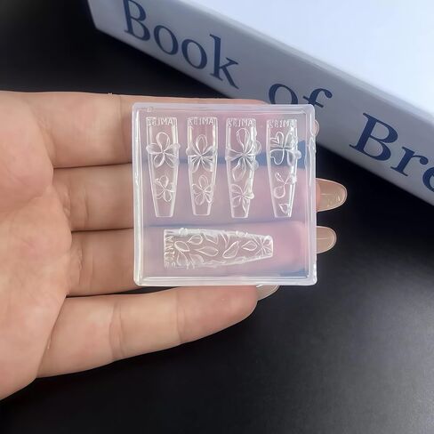 2 Pcs Star Silicone Nail Art Molds for Women Resin Nail Design in Saudi Arabia