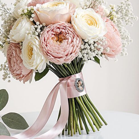 Wedding Bouquet Photo Charm Groom Boutonniere Pins For Bride Custom Pins Memorial Gifts Bridal Shower Graduation Bachelor Party Father Mother Men Women Lover in Saudi Arabia