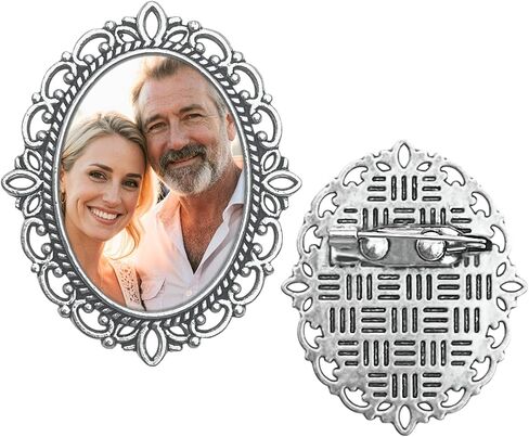 Wedding Bouquet Photo Charm Groom Boutonniere Pins For Bride Custom Pins Memorial Gifts Bridal Shower Graduation Bachelor Party Father Mother Men Women Lover in Saudi Arabia