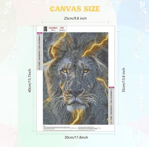 Qenspe Fox Diamond Painting ، مجموعات فن الماس للبالغين ، DIY 5D Round Full Drill Diamond Art للمبتدئين ، ونقاط الماس للبالغين ، ديكور الجدار المنزلي 12x16 بوصة in Kuwait