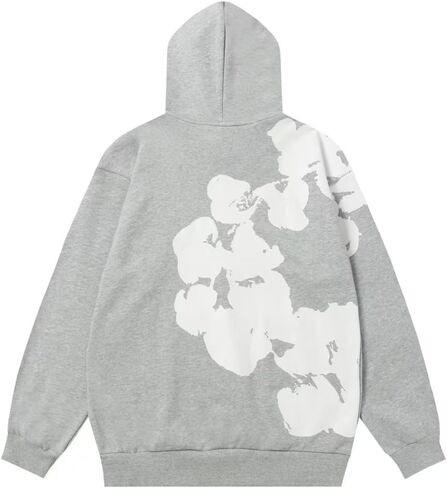 Gothic foam printed loose hoodie Y2K jogging pants hip-hop set street retro sweatshirt sweatpants two-piece set in Saudi Arabia
