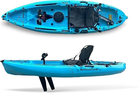 Low Rider Solo Kayak - خفيف الوزن ونموذجي، متوافق مع محرك Turbo Fin، تخزين جيد جاف، مقعد سريع الجفاف، الصيد والاستخدام الترفيهي، هيكل ثابت، تصميم صديق لسيارات الدفع الرباعي in Saudi Arabia