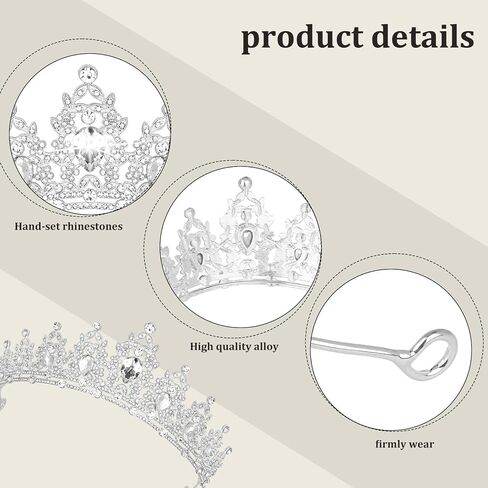 Semato Princess Costume Accessories for Women Crown Long Gloves and Sunglasses Set in Saudi Arabia