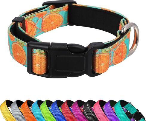 Reflective Dog Collar, Adjustable Soft Neoprene Padded Nylon Pet Collars with Buckle for Extra Large Dogs, Red,XL in Saudi Arabia