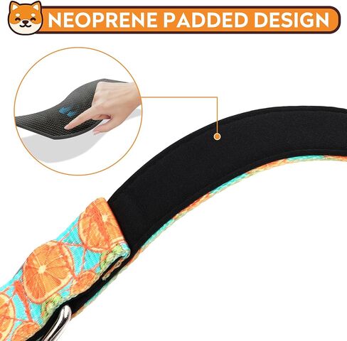 Reflective Dog Collar, Adjustable Soft Neoprene Padded Nylon Pet Collars with Buckle for Extra Large Dogs, Red,XL in Saudi Arabia