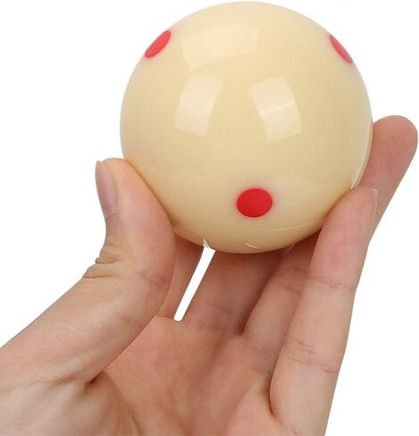 Billiard Practice Cue Ball, AAA-Grade Standard Pool Billiard Cue Ball with 6 Dots for Pool Ball Training 5.72cm / 2-1/4" 6 oz in Saudi Arabia
