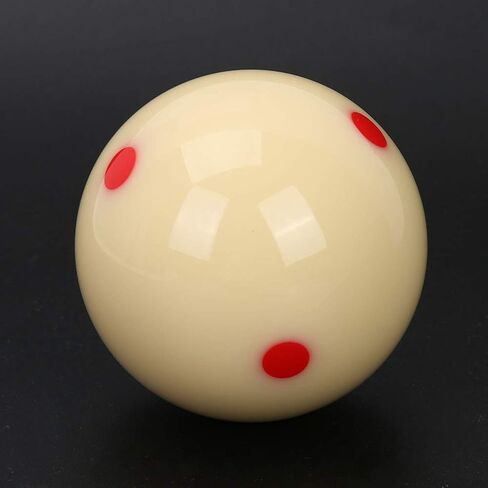 Billiard Practice Cue Ball, AAA-Grade Standard Pool Billiard Cue Ball with 6 Dots for Pool Ball Training 5.72cm / 2-1/4" 6 oz in Saudi Arabia