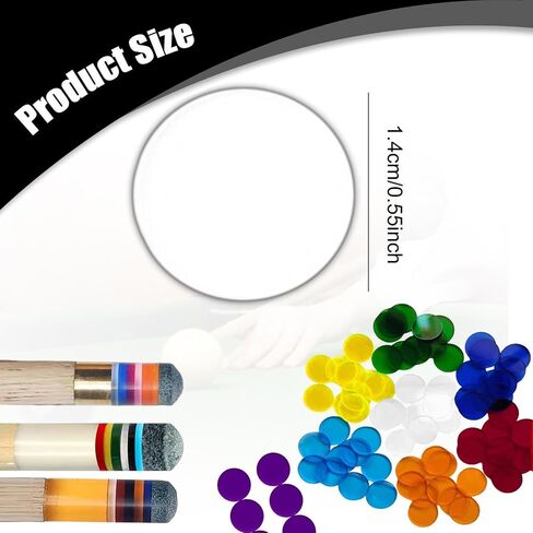 10Pcs Pool Cue Tip Pads Ferrule Pads Acrylic Repair Part Spare Part 0.55inch Replacement Billiards Accessory for Competition in Saudi Arabia