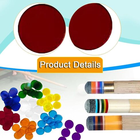 10Pcs Pool Cue Tip Pads Ferrule Pads Acrylic Repair Part Spare Part 0.55inch Replacement Billiards Accessory for Competition in Saudi Arabia