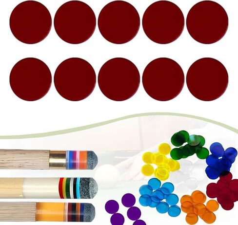 10Pcs Pool Cue Tip Pads Ferrule Pads Acrylic Repair Part Spare Part 0.55inch Replacement Billiards Accessory for Competition in Saudi Arabia