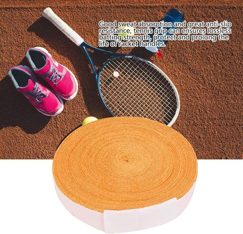 Racket Grip Tape Racquet Sweatband Racquet Anti Skid Tape Polyester Fiber Sweat Absorption Anti Skid Breathable Soft Hand Feeling Tennis Badminton Squash Fishing Rod Steering in Saudi Arabia