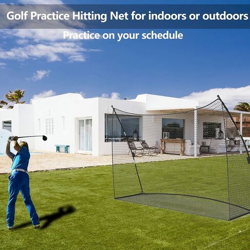 Golf Net, 10x7x3ft Heavy Duty Golf Practice Nets with Carry Bag for Backyard Chipping Indoor Outdoor Training in Saudi Arabia