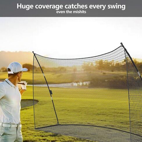 Golf Net, 10x7x3ft Heavy Duty Golf Practice Nets with Carry Bag for Backyard Chipping Indoor Outdoor Training in Saudi Arabia