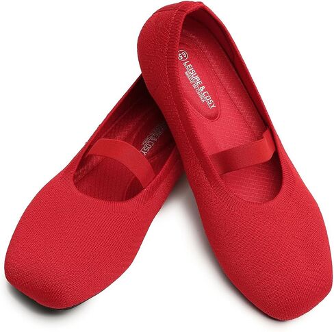 Women's Wide Toe Box Mary Jane Ballet Flats Shoes | Strap,Knit Breathable, Removablb Insoles, Lightweight, Comfort Casual, Wear Resistant,Slip-on,Office, Everyday Walking in Saudi Arabia