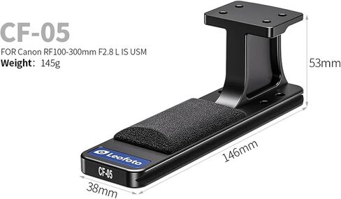 Leofoto CF-07 Replacement Foot, for Canon RF24-105mm F2.8 LIS USM Z, QD Spot, 1/4" and 3/8 Screw Hole, Lightweight and Low Profile, Arca Compatible in Saudi Arabia