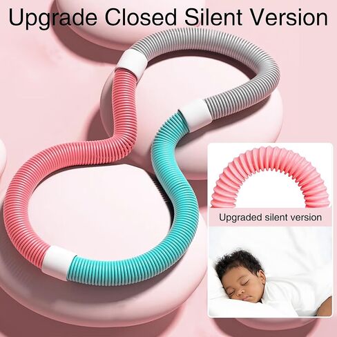 ​​Weighted 3lb Fitness Hoop for Adults - Soft Spring Hula Hoop - Flexible, Foldable for Home & Travel - Cushioned Comfort, Silent Exercise for Waist Toning & Weight Loss​​ in Kuwait