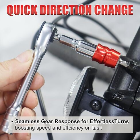 Bike Repair and Maintenance Tool, Bicycle Multi-Tool Kit,13-in-1 Mini Ratchet Wrench Set, Ratchet Reversible &11 Bits, Portable for Home Repair and Travel, Black in Saudi Arabia