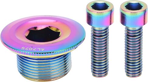 Aluminum Alloy Crank Arm Fixing Bolt, CNC Thread, Easy Install with Screws, for Bicycle Sprocket in Saudi Arabia