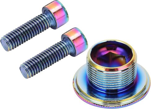 Aluminum Alloy Crank Arm Fixing Bolt, CNC Thread, Easy Install with Screws, for Bicycle Sprocket in Saudi Arabia