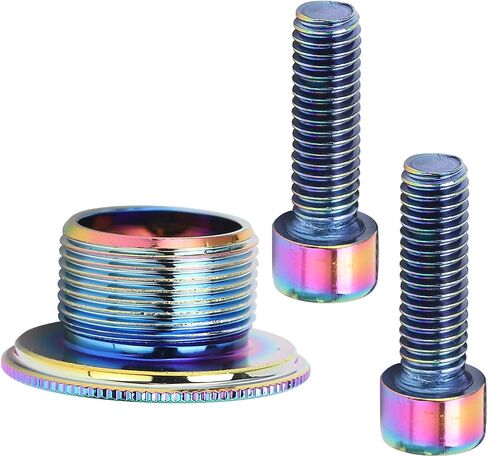 Aluminum Alloy Crank Arm Fixing Bolt, CNC Thread, Easy Install with Screws, for Bicycle Sprocket in Saudi Arabia
